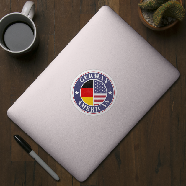 Proud German-American Badge - Germany Flag by Yesteeyear